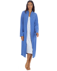 Slumber Hut Womens Zip Fleece Dressing Gown