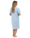 Marlon Womens Linear Floral 40" Short Sleeve Nightie