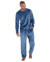 Cargo Bay Mens Polished Fleece Plain Pyjama Set