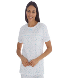 Cottonique Womens Cotton Floral Pyjama Set