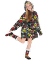 Grinch Matching Family Oversized Fleece Hoodie