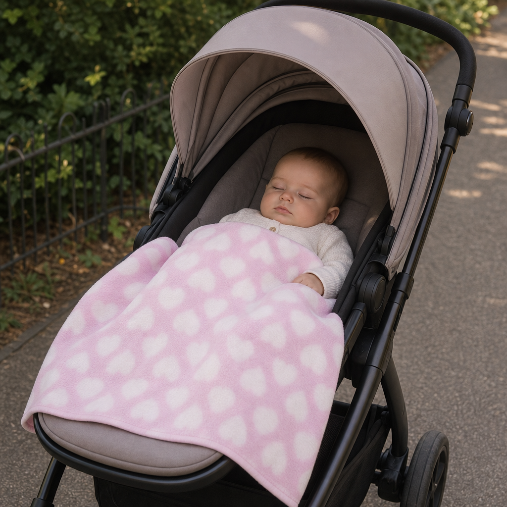 QT Baby 3 Pack Fleece Blanket Set