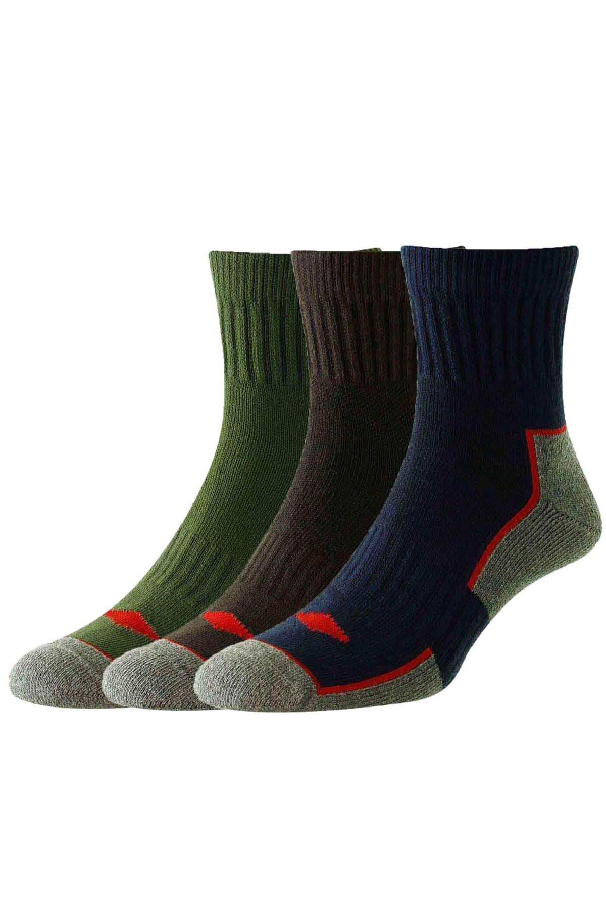 HJ Hall 3 Pack Comfort Top Workwear Socks