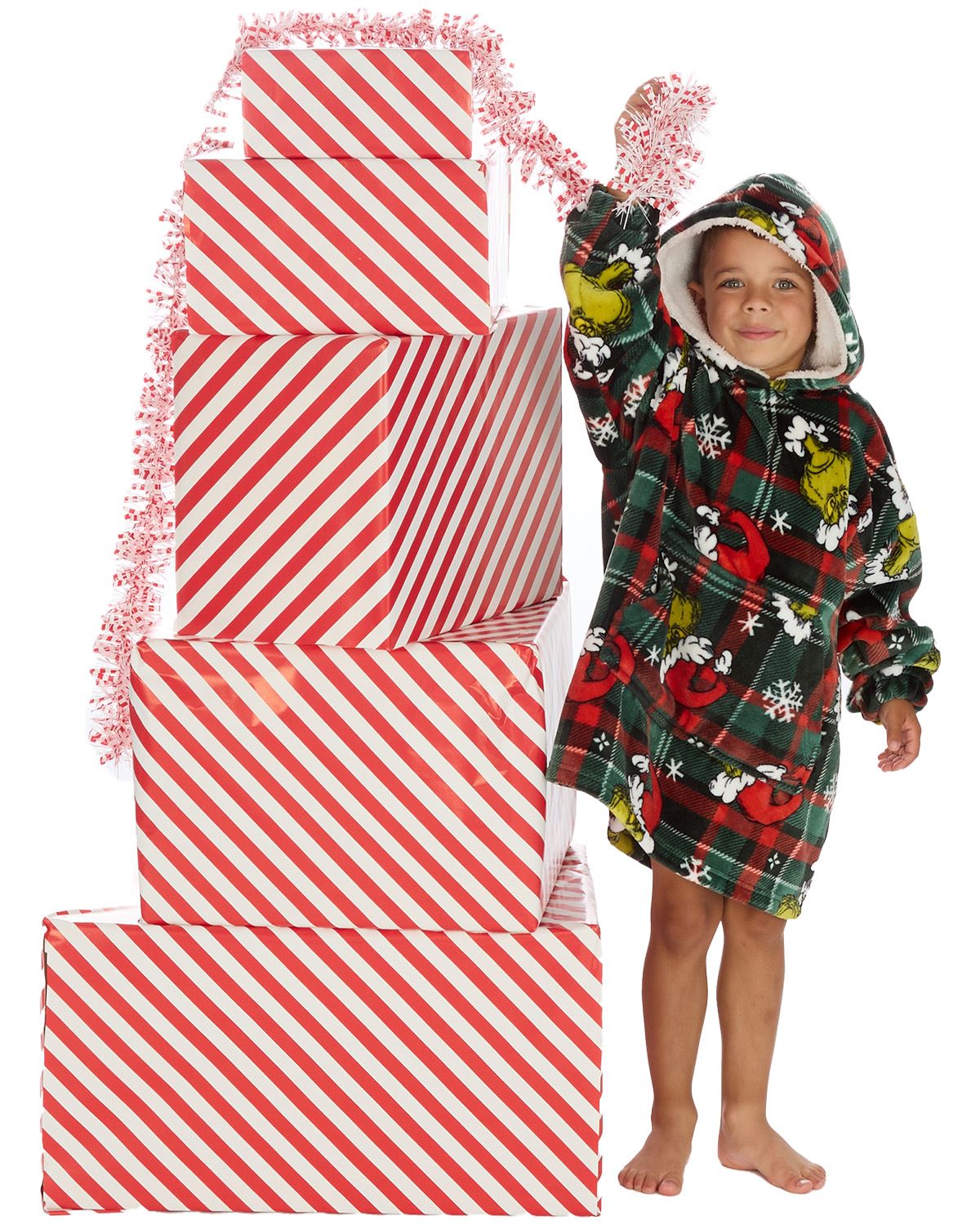 Grinch Matching Family Oversized Fleece Hoodie