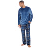 Cargo Bay Mens Polished Fleece Check Pyjamas