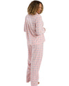 Indigo Sky Ladies Plush Fleece Fleur Geo Pyjamas