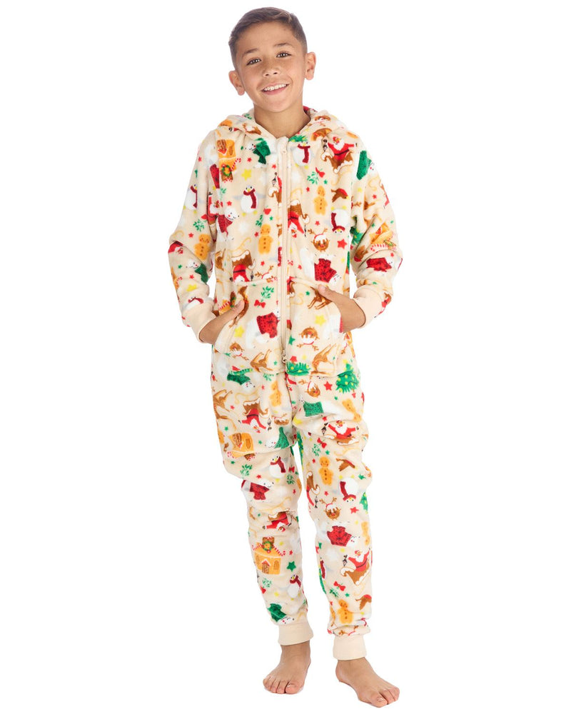 Huggable Matching Family Fleece Christmas Onesies