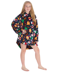 Huggable Unisex Christmas Print Oversized Hoodie