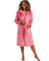 Indigo Sky Womens Fleece Hooded Robe