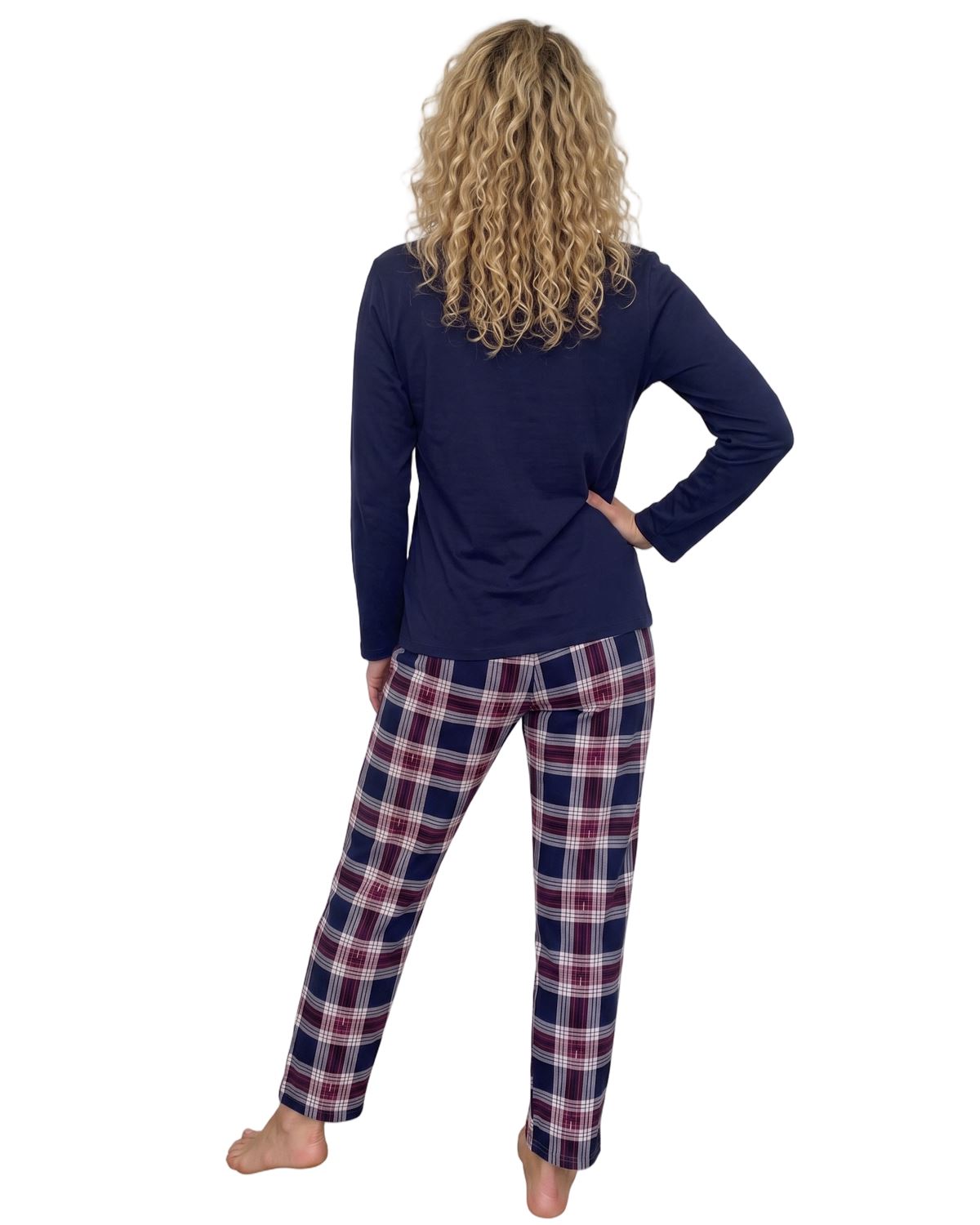 Indigo Sky Womens 100% Cotton Jersey Pyjamas