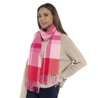 Womens Check Plaid Winter Tartan Scarf