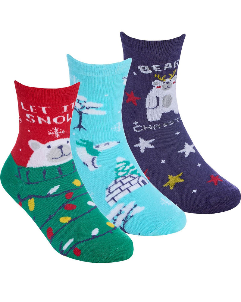 6 Pack Family Christmas Socks