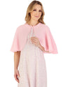 Slenderella Womens Fancy Knit Ribbon Tie Bed Cape