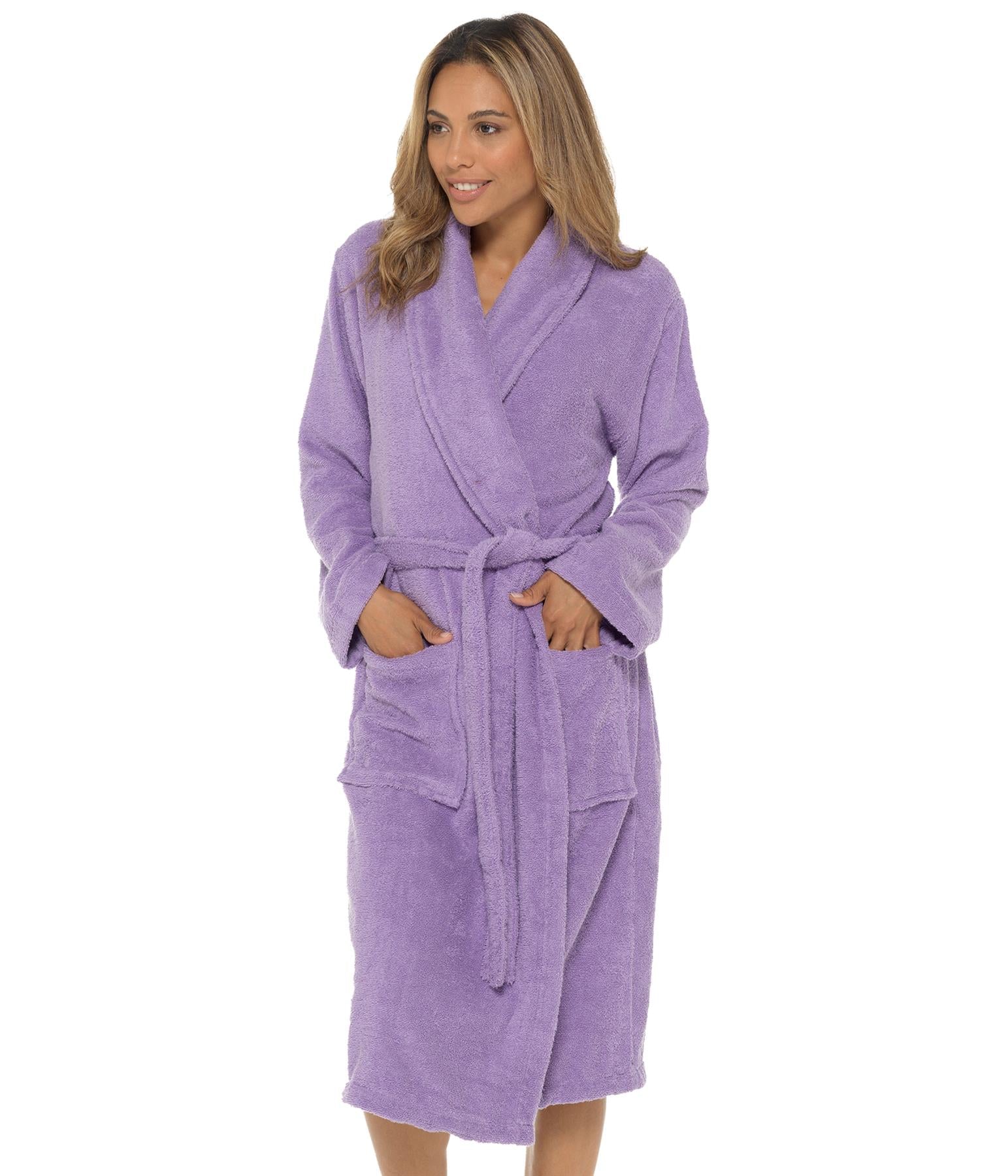 Slumber Hut Womens Wrap Towelling Dressing Gown