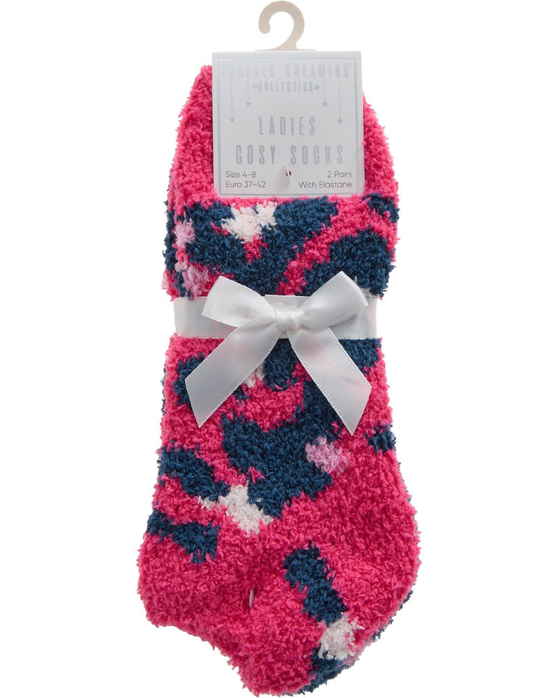 Forever Dreaming Womens 4 Pairs Cosy Trainer Socks