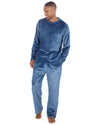 Cargo Bay Mens Polished Fleece Plain Pyjama Set
