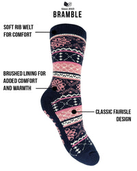 Bramble Womens Fairisle Thermasock
