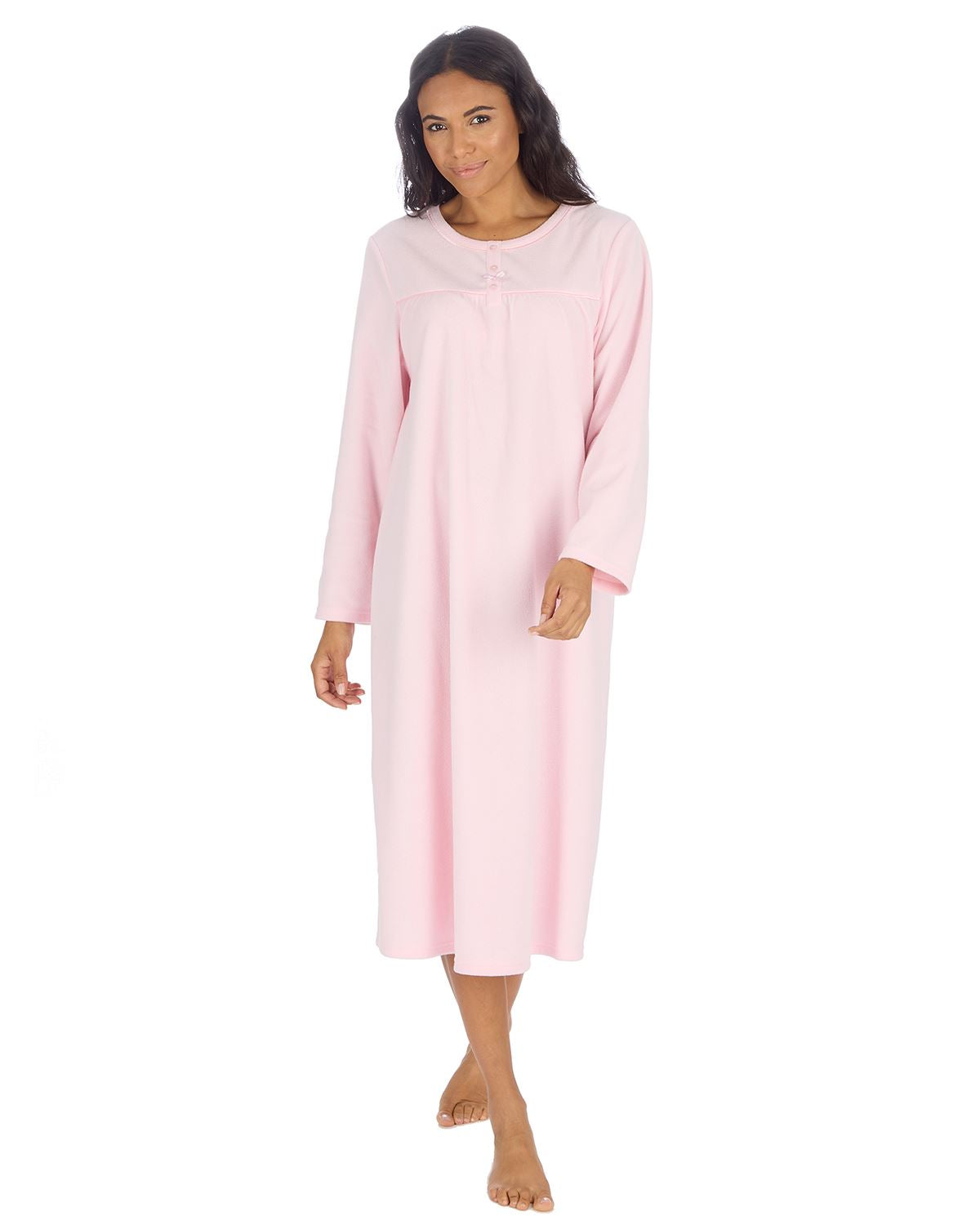 Countess Christie Womens Micro Fleece Long Sleeve Nightie