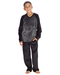 Cargo Bay Boys Polished Fleece Plain Pyjamas