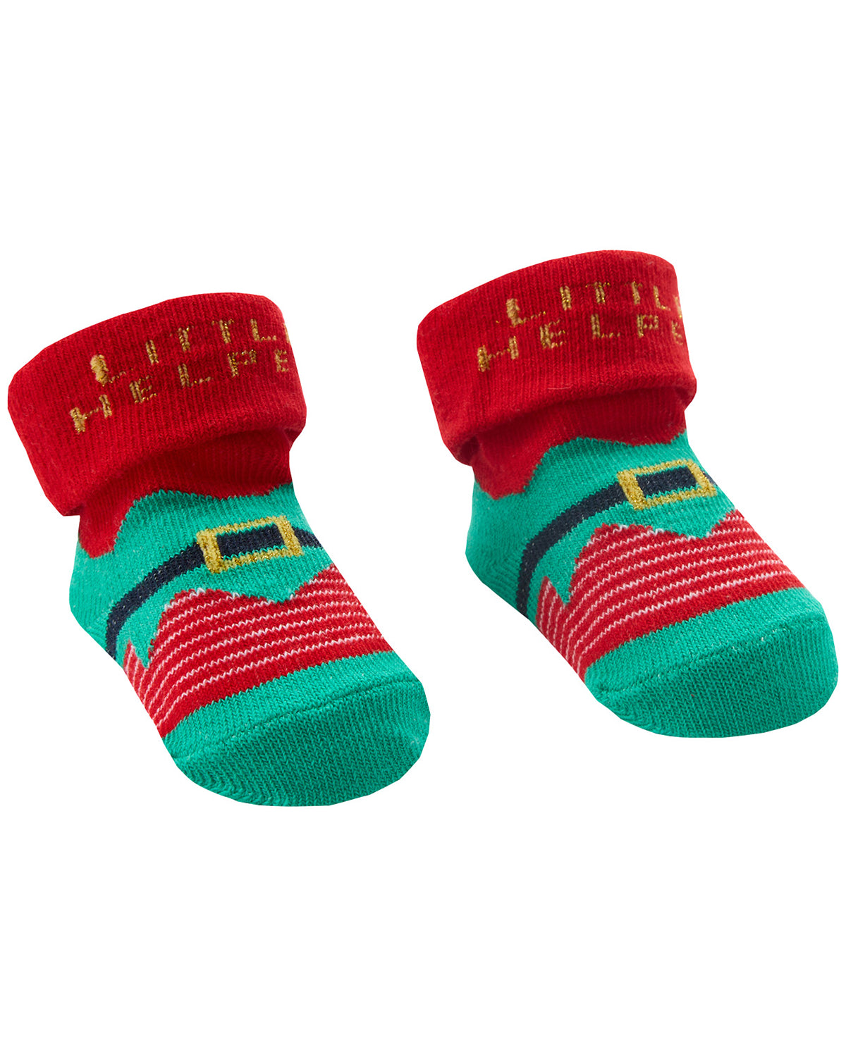 Festive Socks 3 Pairs Baby Xmas Cotton Rich Socks In Bag