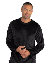Cargo Bay Mens Ribbed Stripe Fleece Lounge Set
