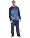 Cargo Bay Mens Polished Fleece Plain Pyjama Set
