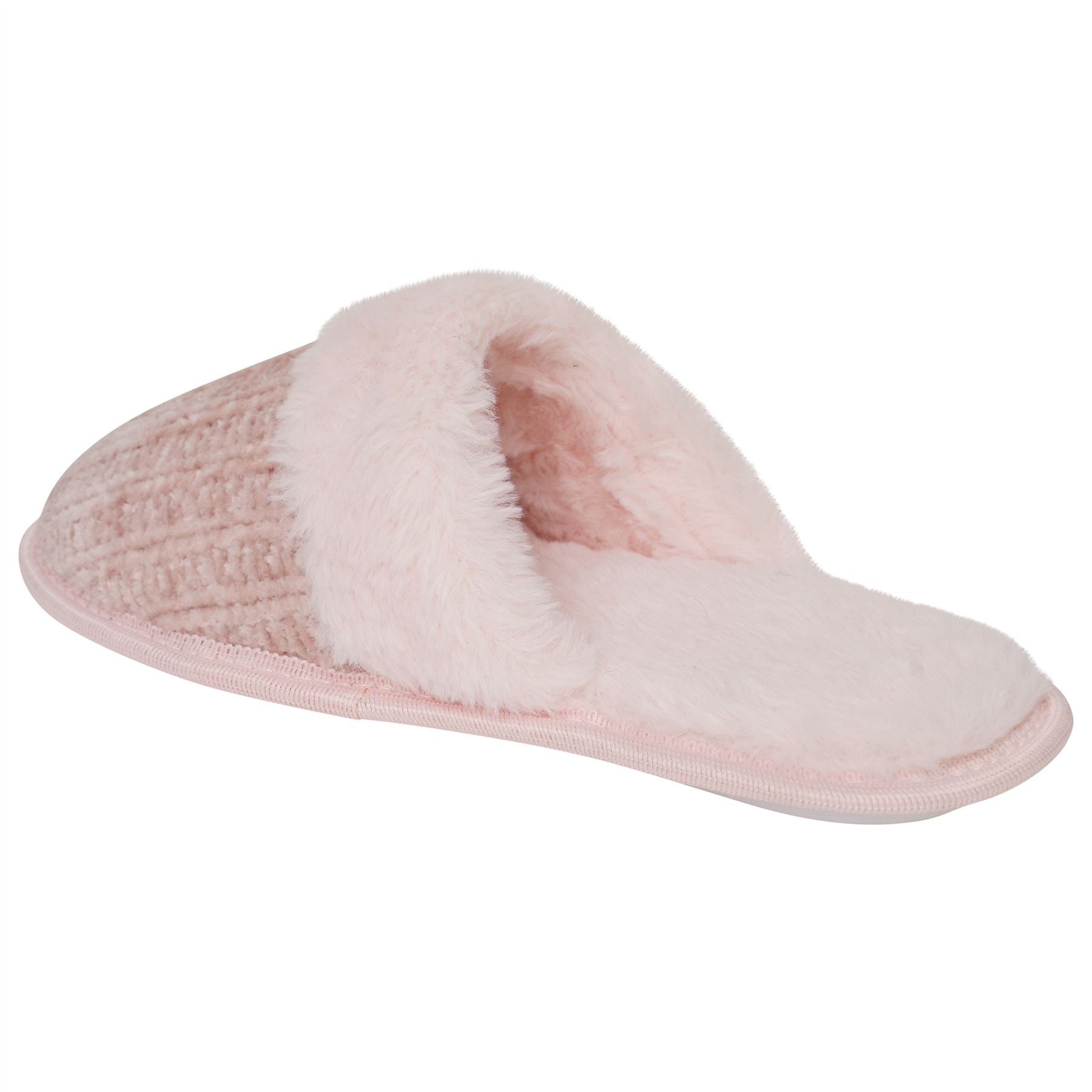 Loungeable Womens Chenille Knitted Slippers