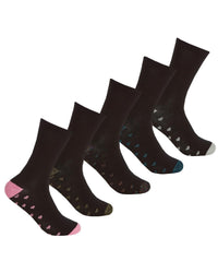 5 Pairs Girls Glitter Sole Socks