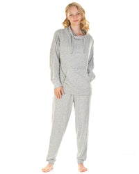 La Marquise Womens Lush Lounge Cloudknit Cowl Neck Pyjamas