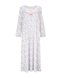La Marquise Womens 'Moonlit Tulip' 50" Long Sleeve Jersey Nightie