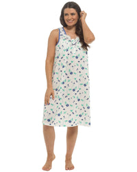 Slumber Hut Womens Sleeveless Floral Nightie