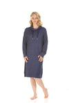 La Marquise Womens Lush Lounge Cloudknit Cowl Neck Nightie
