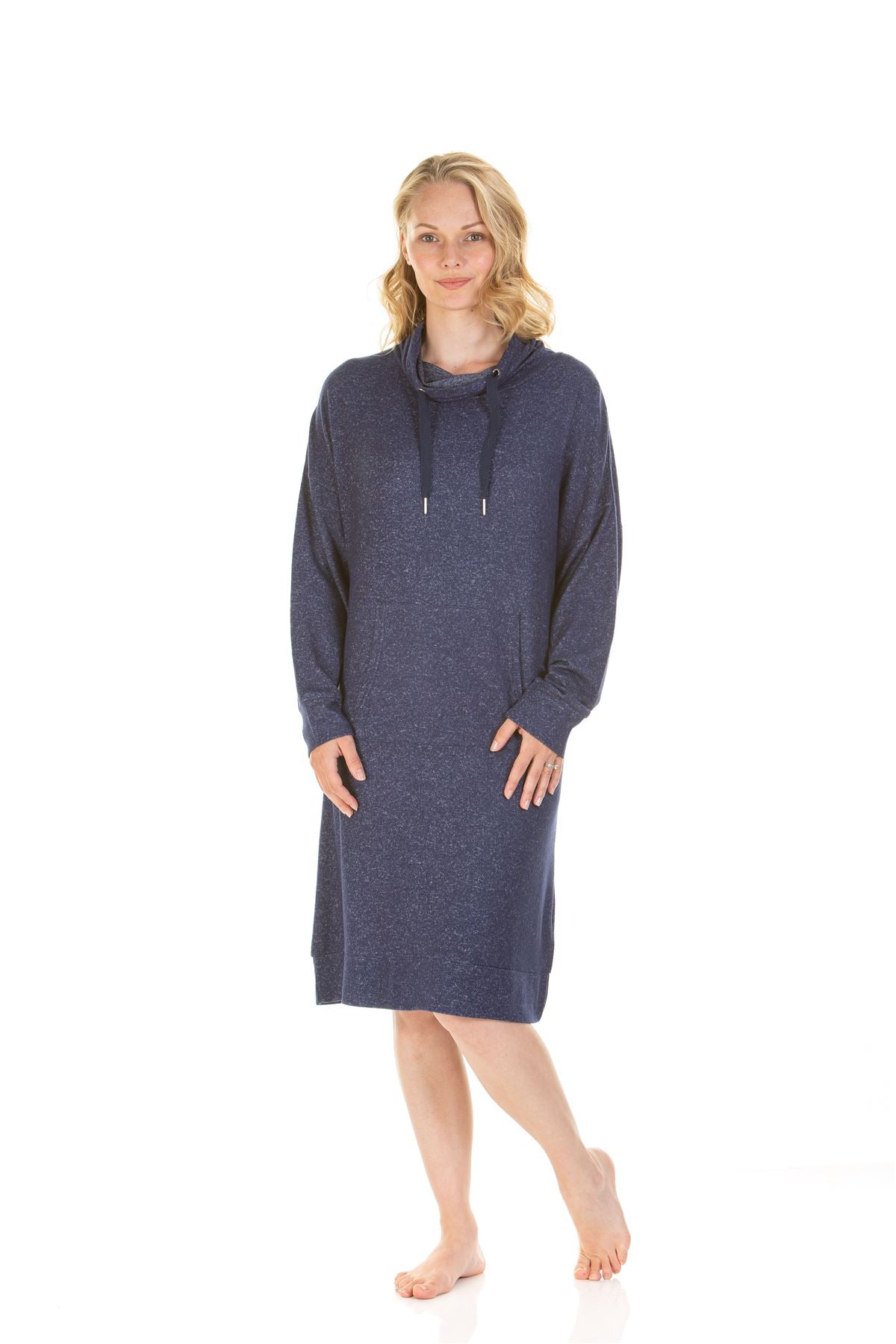 La Marquise Womens Lush Lounge Cloudknit Cowl Neck Nightie