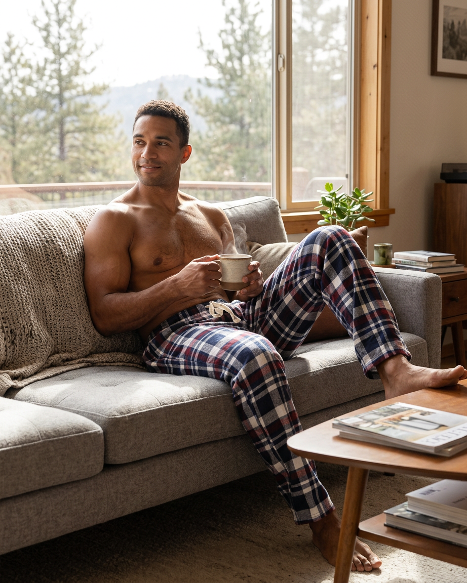 Cargo Bay Mens Flannel Lounge Pants