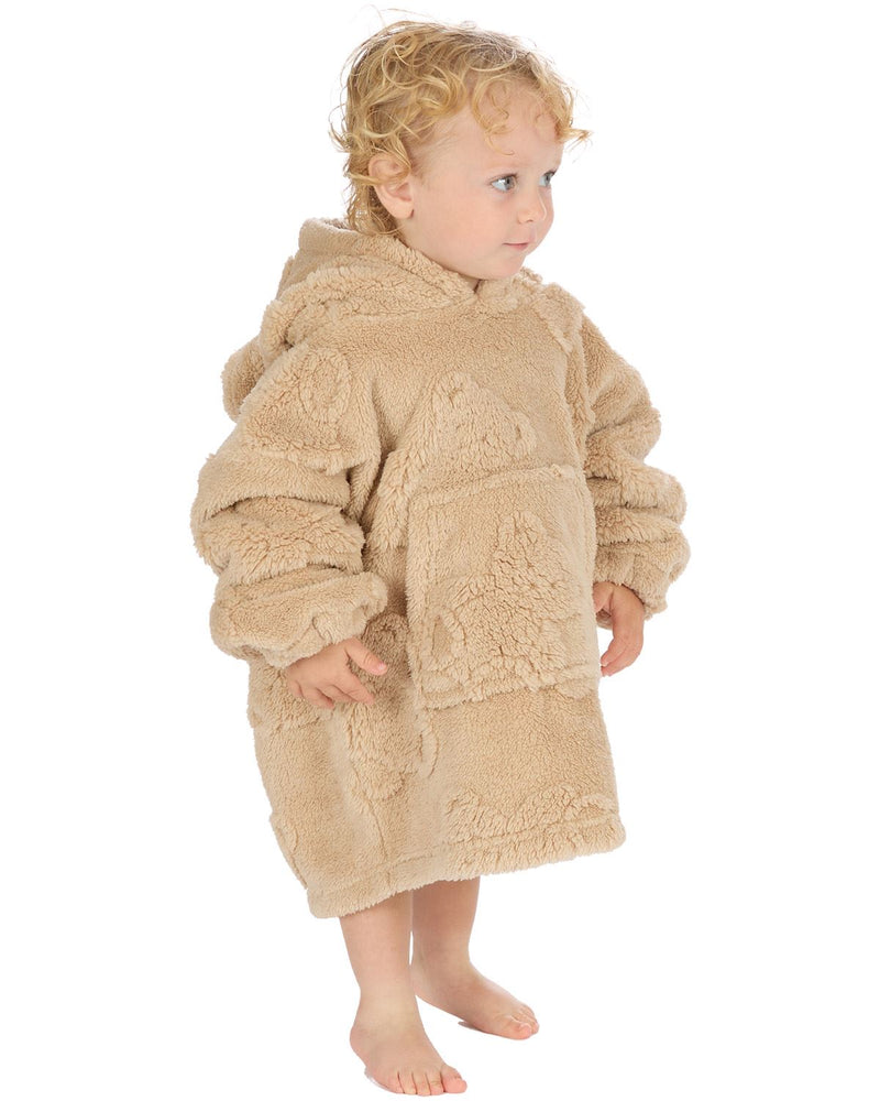 Huggable Kids Teddy Plush Fleece Hoodie