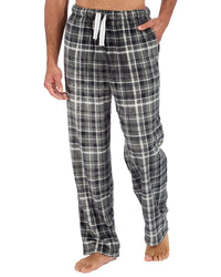 Cargo Bay Mens Polished Fleece Check Lounge Pants
