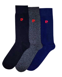Pierre Cardin 3 Pack Mens Cotton Plain Socks