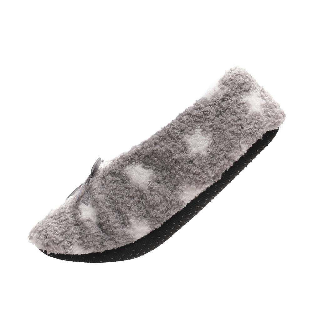Womens Sherpa Lined Footie Slippers
