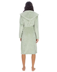 Huggable Womens Super Soft Flannel Fleece Hooded Robe