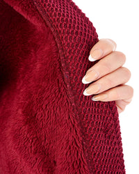 Slenderella Womens Soft Waffle 46" Shawl Collar Wrap