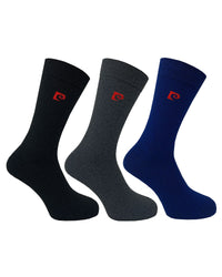 Pierre Cardin 3 Pack Mens Cotton Plain Socks