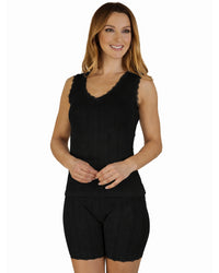 Slenderella Womens  Seamless Brushed Thermal Sleeveless Top