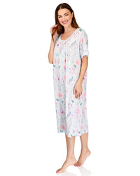 La Marquise Womens 'Watercolours' 43" & 50" Short Sleeve Nightie