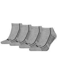 Puma 4 Pack Striped Sneaker Socks