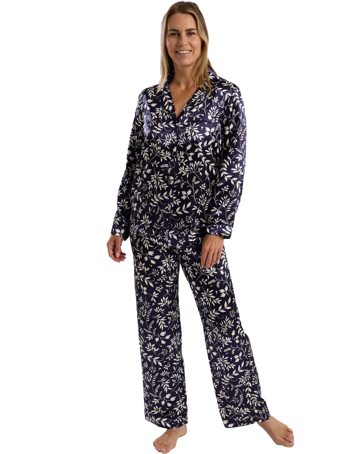 Marlon Womens Claudette Satin Pyjamas