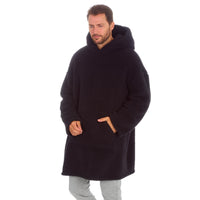 Huggable Mens Borg Fleece Oversized Hoodie