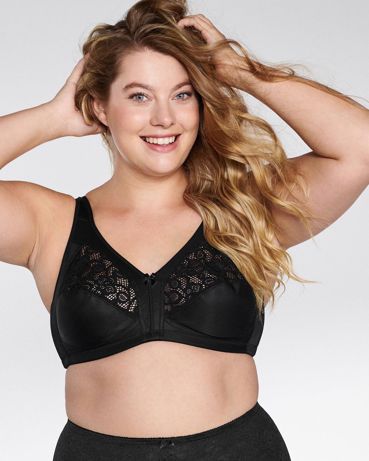Naturana Womens Soft Cup Bra - Black