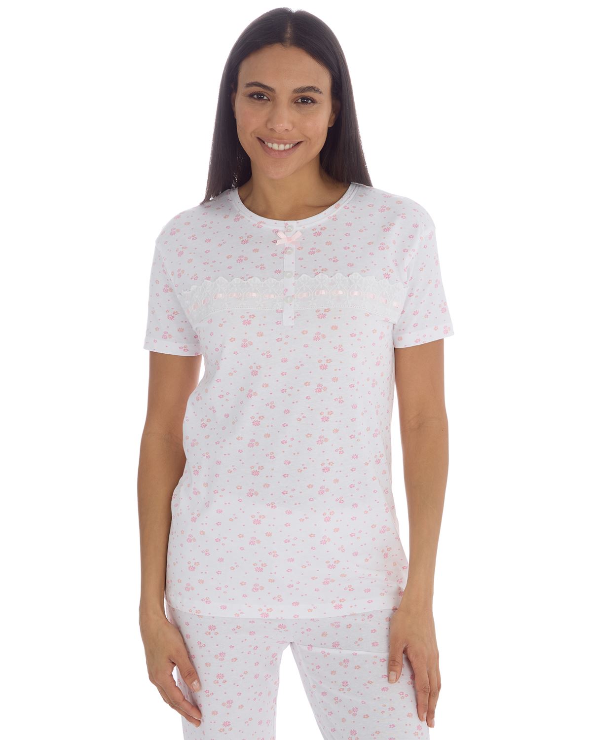 Cottonique Womens Cotton Floral Pyjama Set