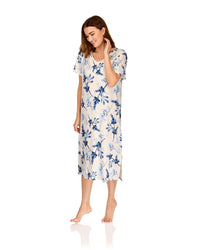 La Marquise Womens 'Berry & Blue' 43" & 50" Short Sleeve Nightie