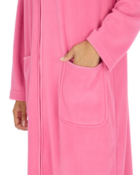 Slumber Hut Womens Zip Fleece Dressing Gown